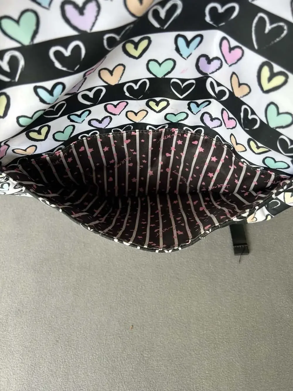 Luv Betsey by Betsey Johnson Pastel Hearts Pattern Backpack